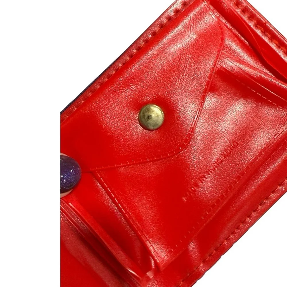 NEW Vintage Mickey Mouse Canvas Wallet Blue & Red - Mouse Power